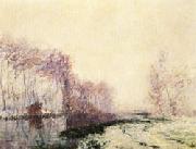 Gustave Loiseau The Eure River in Winter painting
